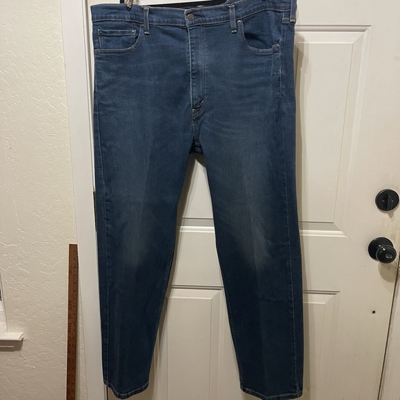 Levi's Other - Levis 505 Jeans Waterless Straight Regular Fit Blue Denim Mens 42x32